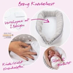 Babybay Bezug Doppelpack Passend Für Modell Kuschelnest, Weiß -Baby Produkte Geschäft babybay organic cotton bezug doppelpack kuschelnest 501580 005 1280x1280