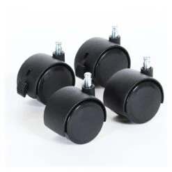 Babybay Rollensatz Parkett Inkl. Befestigungshülsen Passend Für Alle Beistellbettmodelle, Schwarz