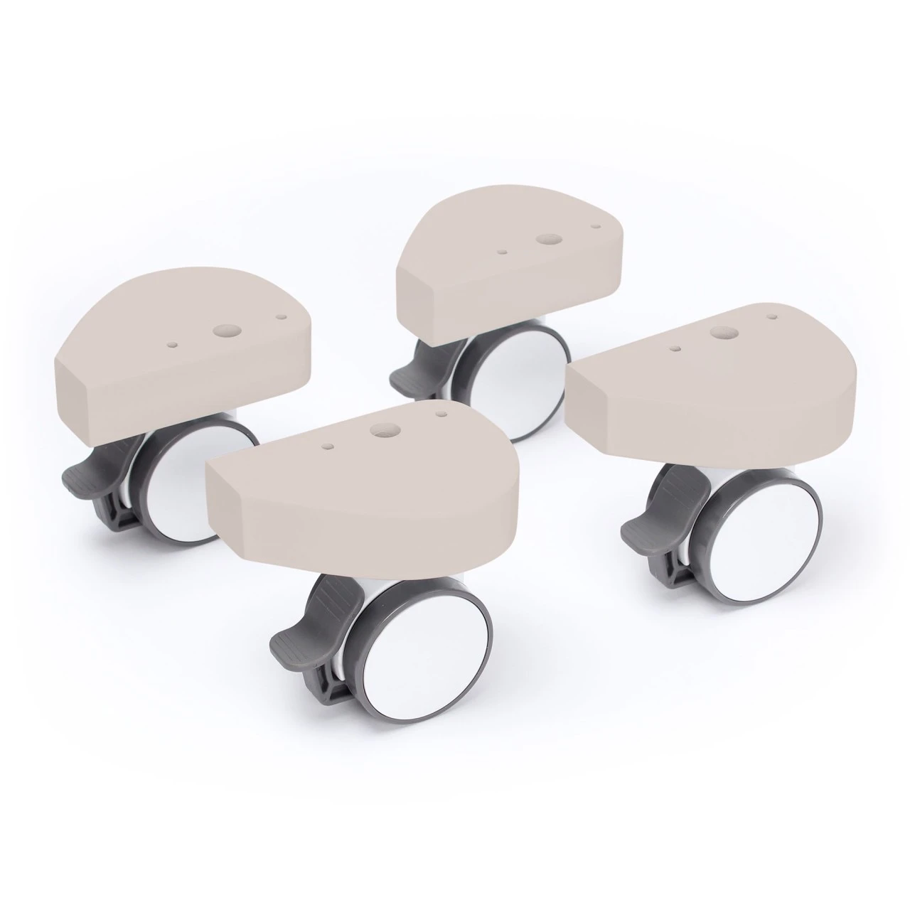 Babybay Rollensatz Spezial Mit Stoßschutz Passend Für Alle Modelle, Beige Lackiert 3 Babybay Rollensatz Spezial Mit Stoßschutz Passend Für Alle Modelle, Beige Lackiert