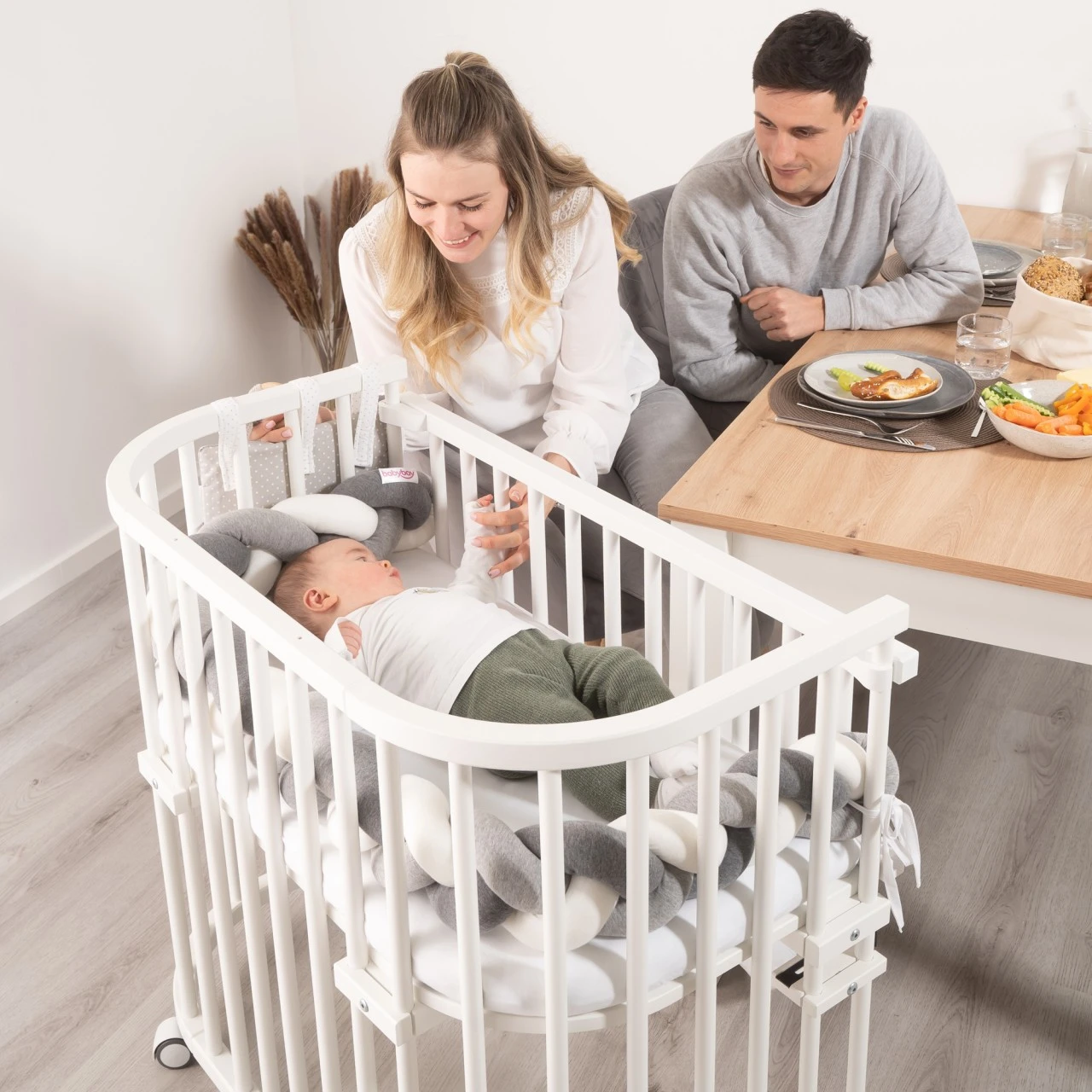 Babybay Rollensatz Spezial Mit Stoßschutz Passend Für Alle Modelle, Beige Lackiert 7 Babybay Rollensatz Spezial Mit Stoßschutz Passend Für Alle Modelle, Beige Lackiert – Bild 5