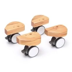 Babybay Rollensatz Spezial Mit Stoßschutz Passend Für Alle Modelle, Kernbuche Geölt