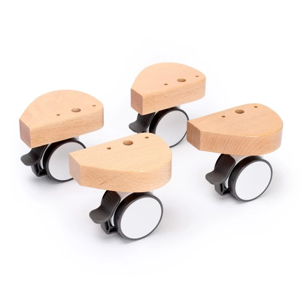 Babybay Rollensatz Spezial Mit Stoßschutz Passend Für Alle Modelle, Natur Lackiert 3 Babybay Rollensatz Spezial Mit Stoßschutz Passend Für Alle Modelle, Natur Lackiert